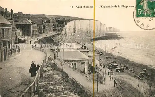 AK / Ansichtskarte Ault Somme Esplanade de la Plage vers Kat. Ault Onival