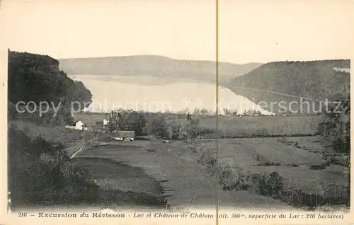 AK / Ansichtskarte Herisson Jura Lac et Chateau de Chalain Kat. La Chaux du Dombief