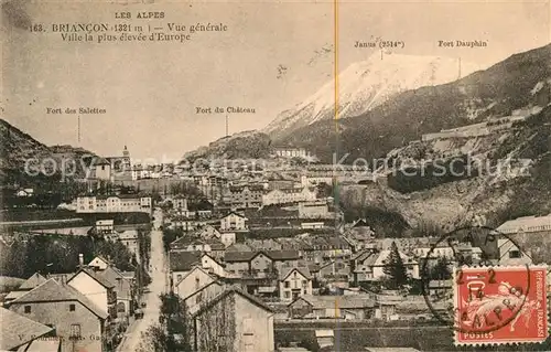 AK / Ansichtskarte Briancon Vue generale Ville la plus elevee dEurope Les Alpes Kat. Briancon