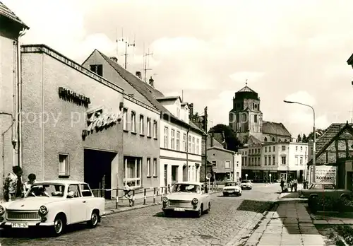 AK / Ansichtskarte Wolgast Mecklenburg Vorpommern Chausseestrasse Petrikirche Kat. Wolgast