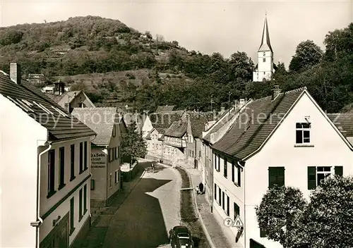 AK / Ansichtskarte Auerbach Bergstrasse Bachgasse Evangelische Kirche Kat. Bensheim