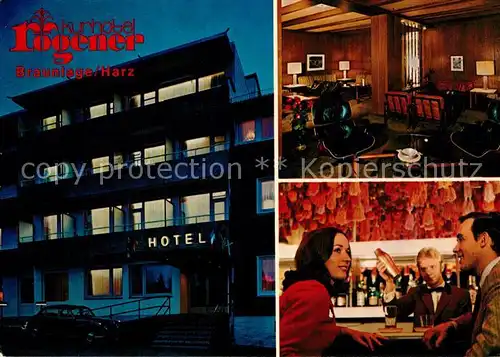 AK / Ansichtskarte Braunlage Kurhotel Roegener Bar Gaststube Kat. Braunlage Harz