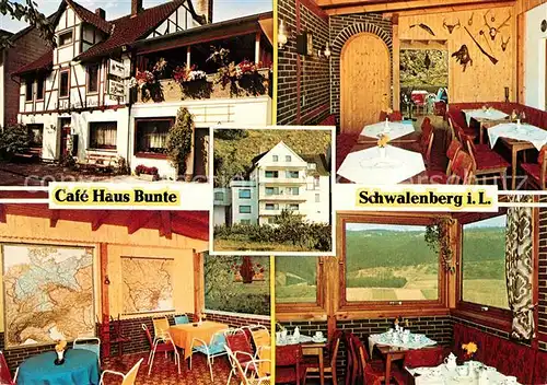 AK / Ansichtskarte Schieder Schwalenberg Cafe Haus Bunte Gastraeume Kat. Schieder Schwalenberg