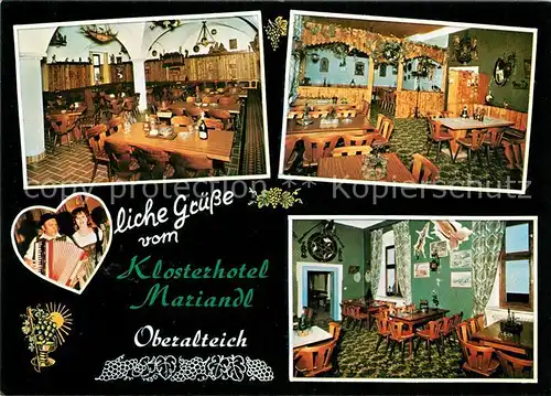 AK / Ansichtskarte Oberalteich Klosterhotel Mariandl Gastraeume Kat. Bogen