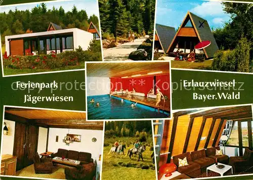 AK / Ansichtskarte Erlauzwiesel Ferienpark Jaegerwiesen Gastraeume Hallenbad Bungalows Kat. Waldkirchen