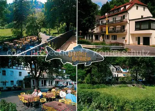 AK / Ansichtskarte Doos Nuernberg Gasthof Heinlein Hotel Gartenterrasse Park Kat. Nuernberg