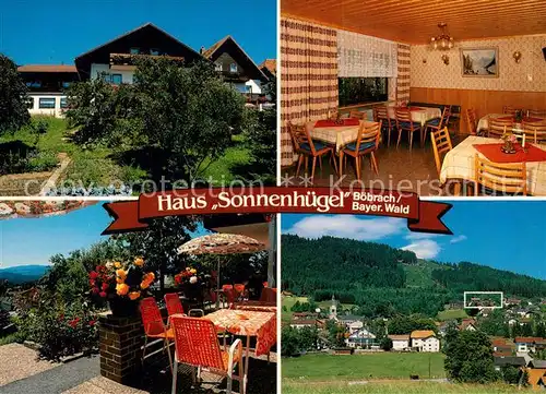 AK / Ansichtskarte Boebrach Haus Sonnenhuegel Gaststube Terrasse Panorama Kat. Boebrach