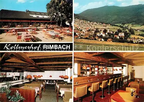 AK / Ansichtskarte Rimbach Bayrischer Wald Kollmerhof Rimbach Gastraum Bar Panorama Kat. Rimbach
