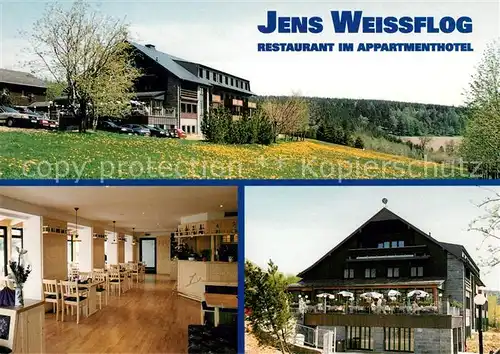 AK / Ansichtskarte Oberwiesenthal Erzgebirge Jens Weissflog Restaurant im Appartmenthotel Kat. Oberwiesenthal