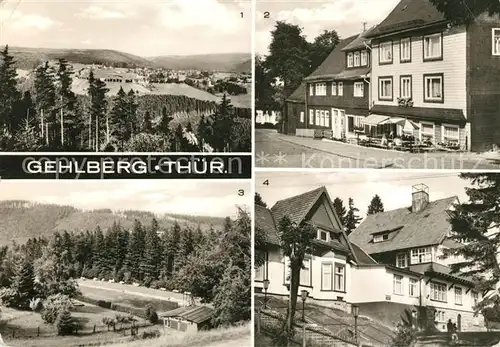 AK / Ansichtskarte Gehlberg Cafe Greiner Hauptstrasse Waldbad Erholungsheim Haus Daheim Kat. Gehlberg