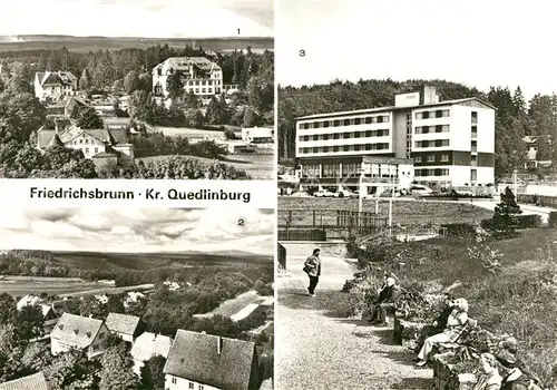 AK / Ansichtskarte Friedrichsbrunn Harz Sanatorium Ernst Thaelmann Bettenhaus Kurt Dillge  Kat. Friedrichsbrunn