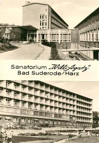 AK / Ansichtskarte Bad Suderode Sanatorium Willi Agatz  Kat. Bad Suderode