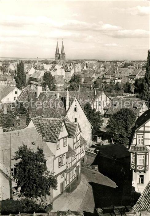 AK / Ansichtskarte Quedlinburg Stadtplan Illustration Kat. Quedlinburg Nr. kn16898 - oldthing 