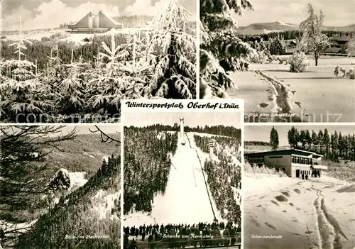 AK / Ansichtskarte Oberhof Thueringen Interhotel Panorama Schanzenbaude Schneekopf  Kat. Oberhof Thueringen