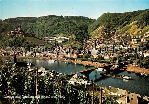 AK / Ansichtskarte Cochem Mosel mit Cond an der Mosel und Burg Kat. Cochem