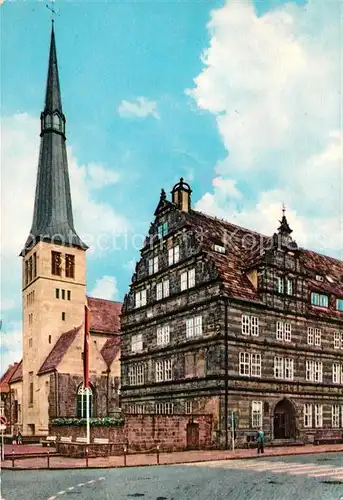 AK / Ansichtskarte Hameln Weser Marktkirche und Hochzeitshaus