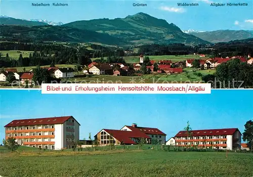 AK / Ansichtskarte Moosbach Kempten Bibel und Erholungsheim Hensoltshoehe Panorama Kat. Sulzberg