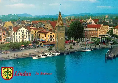 AK / Ansichtskarte Lindau Bodensee Fliegeraufnahme Kat. Lindau (Bodensee)