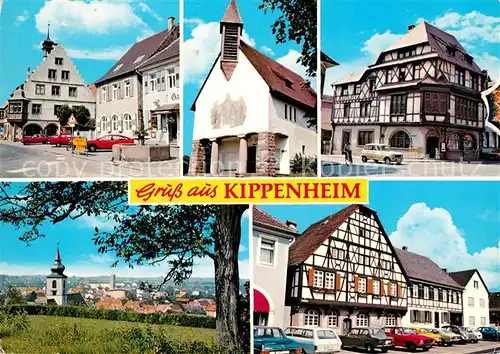 AK / Ansichtskarte Kippenheim Fachwerk Kirche  Kat. Kippenheim