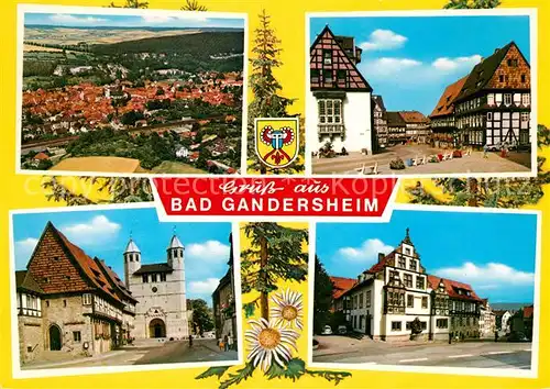 AK / Ansichtskarte Bad Gandersheim Panorama Stadttor Marktplatz Kat. Bad Gandersheim