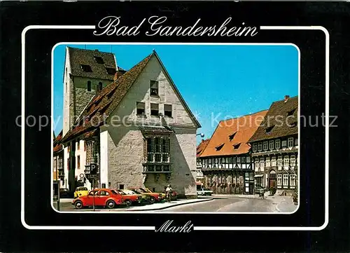 AK / Ansichtskarte Bad Gandersheim Markt Kat. Bad Gandersheim