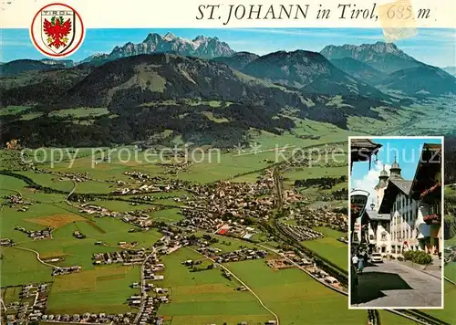 AK / Ansichtskarte Johann Tirol St Fliegeraufnahme Kat. St. Johann in Tirol