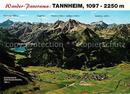 AK / Ansichtskarte Tannheim Tirol Tannheimer Tal Fliegeraufnahme Kat. Tannheim