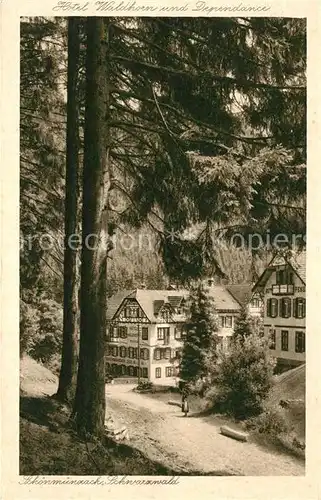 AK / Ansichtskarte Schoenmuenzach Hotel Pension Restaurant Zum Waldhorn Kat. Baiersbronn