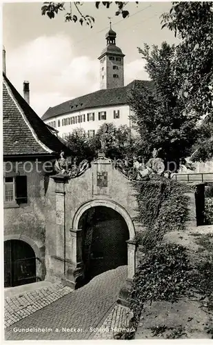 AK / Ansichtskarte Gundelsheim Neckar Schloss Horneck