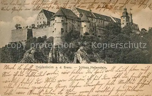 AK / Ansichtskarte Heidenheim Brenz Schloss Hellenstein Kat. Heidenheim an der Brenz