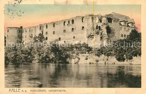 AK / Ansichtskarte Halle Saale Moritzburg Wasserseite Kat. Halle