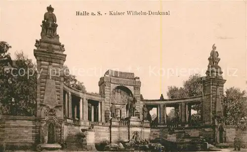 AK / Ansichtskarte Halle Saale Kaiser Wilhelm Denkmal Kat. Halle