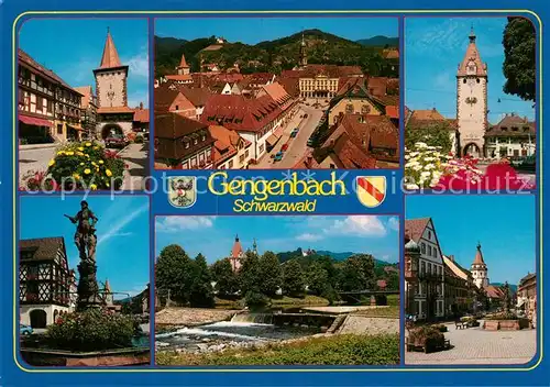 AK / Ansichtskarte Gengenbach Stadttore Markt Brunnen Wehr Kat. Gengenbach Schwarzwald
