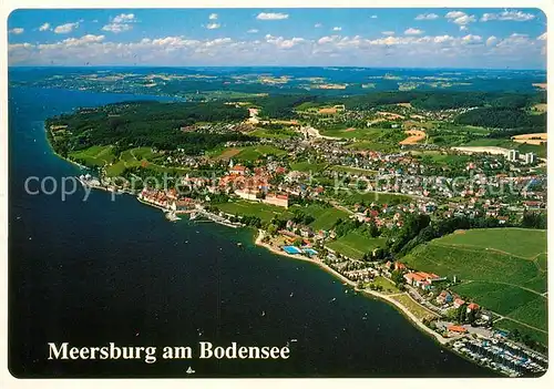 AK / Ansichtskarte Meersburg Bodensee Fliegeraufnahme Kat. Meersburg