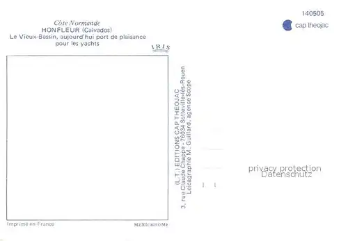 AK / Ansichtskarte Honfleur Le Vieux Bassin aujourdhui port de plaisance pour les yachts Kat. Honfleur