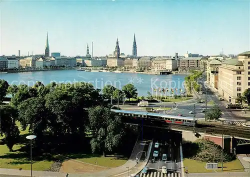 AK / Ansichtskarte Hamburg Binnenalster und City Kat. Hamburg