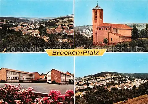AK / Ansichtskarte Bruecken Pfalz Panorama Kirche  Kat. Bruecken (Pfalz)