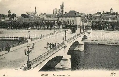 AK / Ansichtskarte Sens Yonne Le nouveau Pont