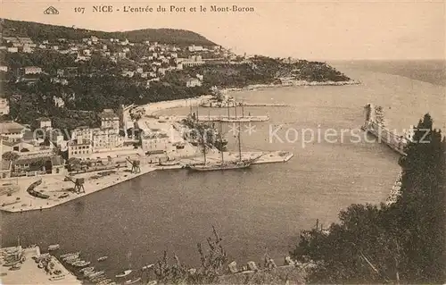 AK / Ansichtskarte Nice Alpes Maritimes Entree du Port et le Mont Boron Kat. Nice