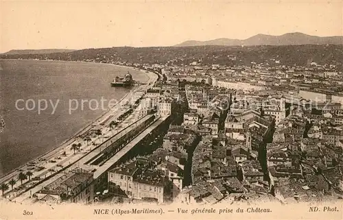 AK / Ansichtskarte Nice Alpes Maritimes Vue generale prise du Chateau Kat. Nice