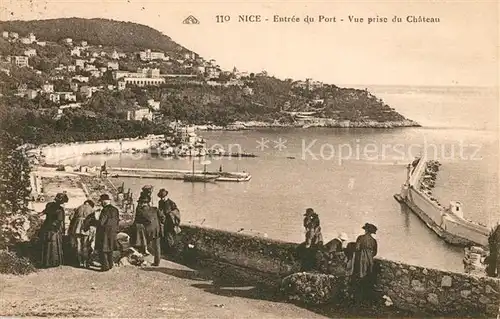 AK / Ansichtskarte Nice Alpes Maritimes Entree du Port Vue prise du Chateau Kat. Nice