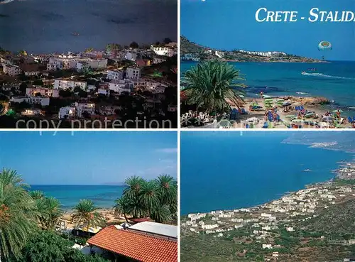 AK / Ansichtskarte Crete Kreta Teilansichten Strand Fliegeraufnahme Kat. Insel Kreta