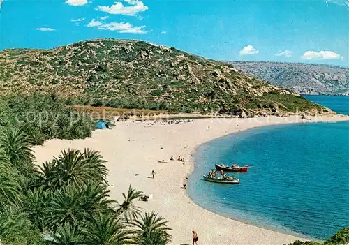 AK / Ansichtskarte Sitia Der Palmenwald mit Strand Kat. Insel Kreta