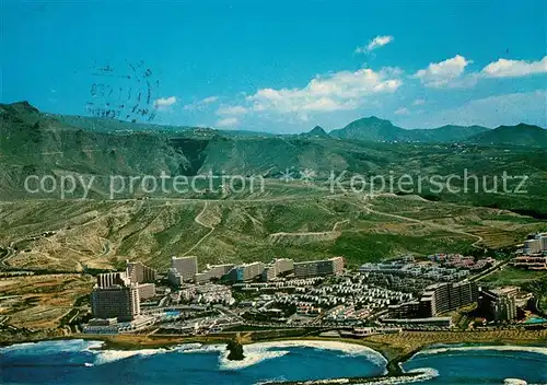 AK / Ansichtskarte Playa de las Americas Vista aerea de la instalaciones hoteleras Kat. Arona Tenerife Islas Canarias