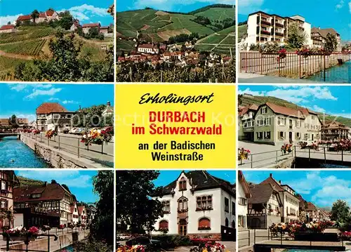 AK / Ansichtskarte Durbach Panoramen Ortsansichten Kat. Durbach Schwarzwald