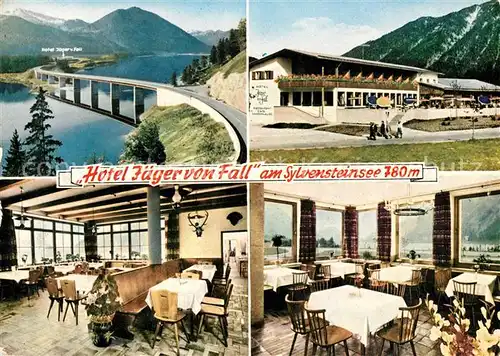 AK / Ansichtskarte Sylvensteinsee Lenggries Hotel Jaeger von Fall 