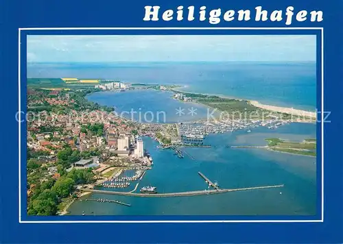 AK / Ansichtskarte Heiligenhafen Ostseebad Fliegeraufnahme Hafen Kat. Heiligenhafen