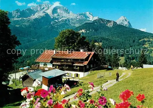 AK / Ansichtskarte Zugspitze Berggasthof Eckbauer Hochblassen Alpspitze Kat. Garmisch Partenkirchen