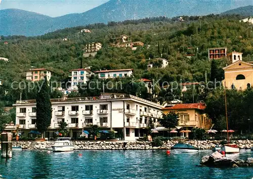 AK / Ansichtskarte Malcesine Lago di Garda Hotel Excelsior Hafen Kat. Malcesine
