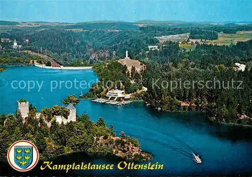 AK / Ansichtskarte Ottenstein Rastenfeld Ruine Lichtenfels Restaurant Flugaufnahme